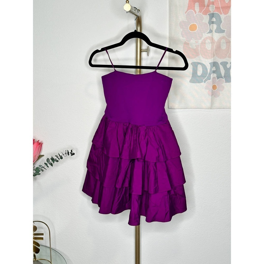 NWT Susana Monaco Tube Top Ruffle Top/Mini Dress